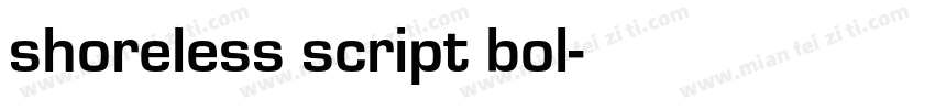 shoreless script bol字体转换